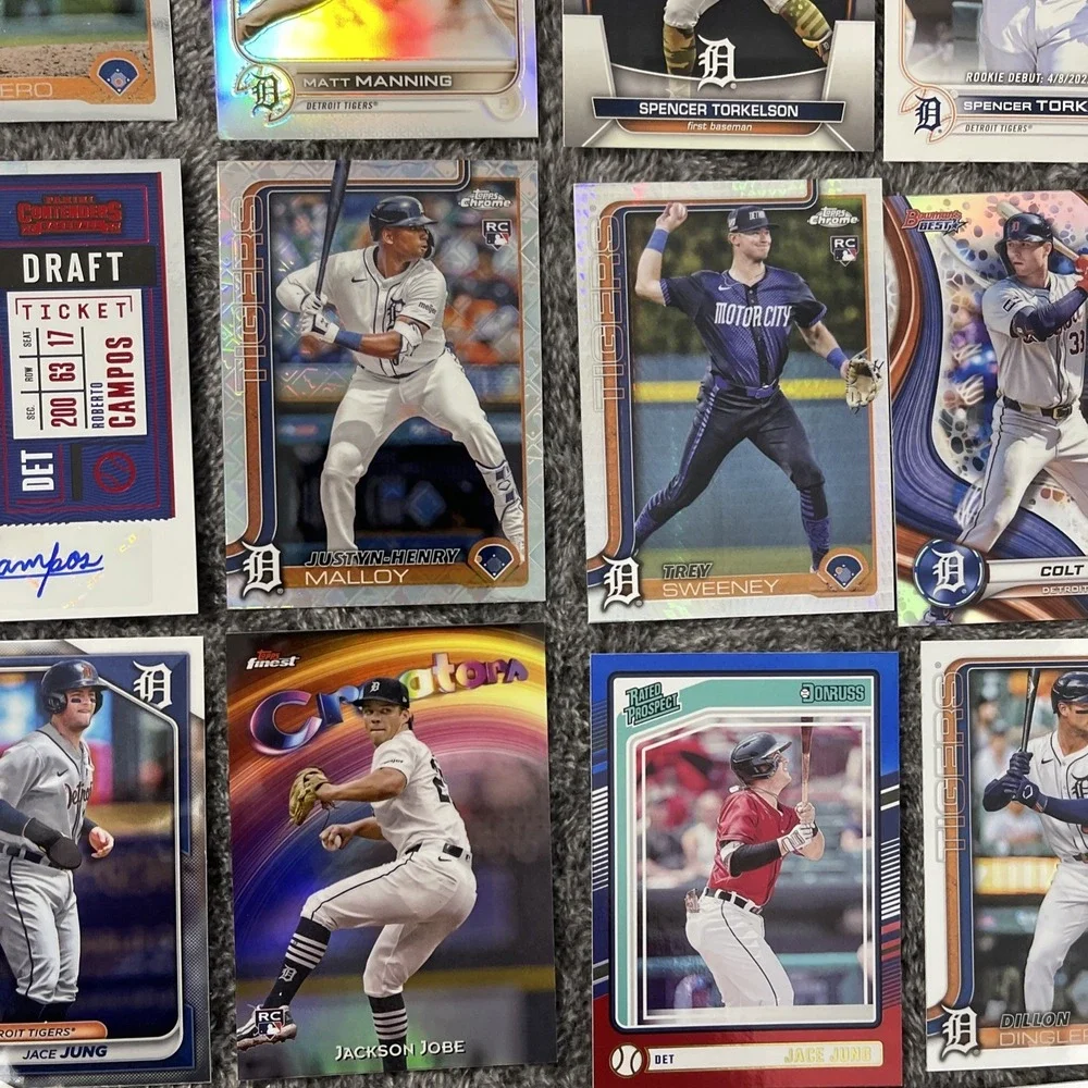 Detroit Tigers Baseball 37 Card Lot -‎ Stars, Rookies, Inserts, Parallels